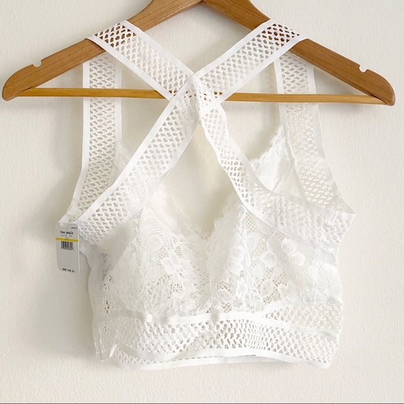 Free People Sitting Pretty Brami Ivory M NWT - Picture 9 of 12